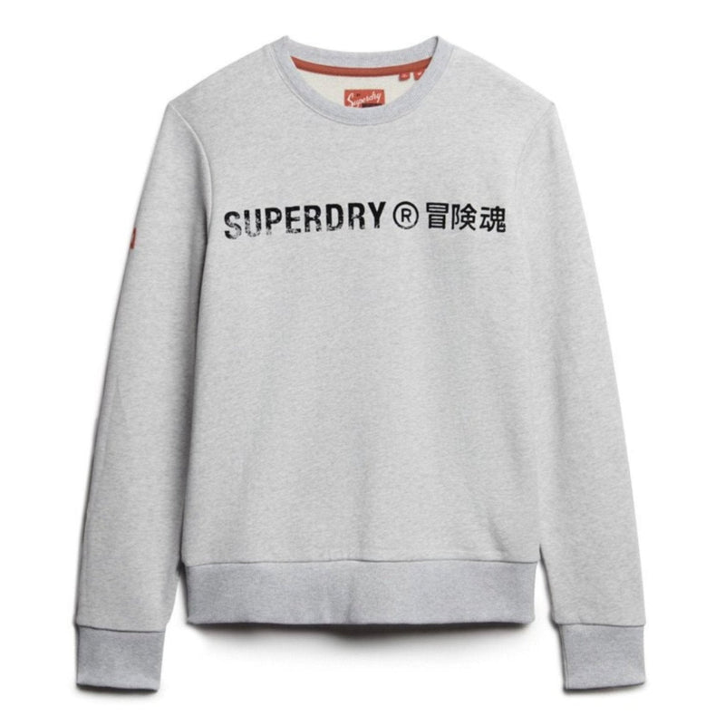 Glacier Grey Marl Workwear Logo Vintage Sweater