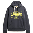 Eclipse Navy Marl Neon Vl Graphic Hoodie