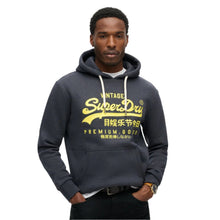 Eclipse Navy Marl Neon Vl Graphic Hoodie