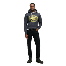 Eclipse Navy Marl Neon Vl Graphic Hoodie
