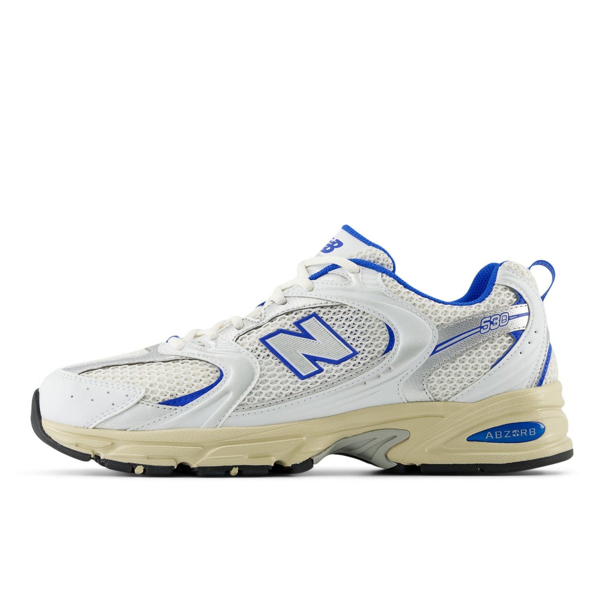 White & Blue 530 Sneakers