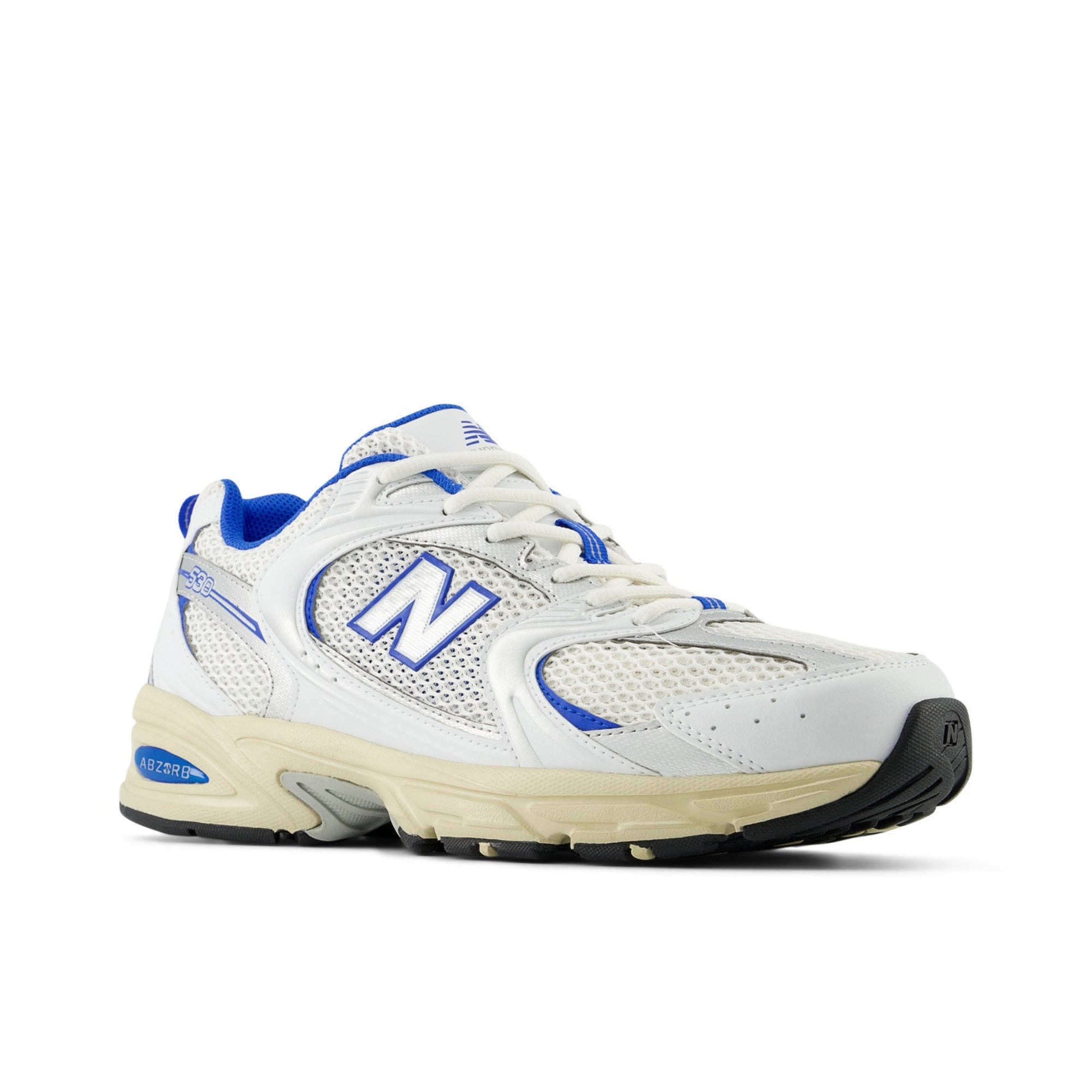 White & Blue 530 Sneakers