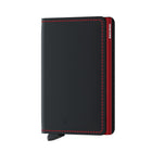 Slimwallet Matte - Black & Red