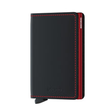 Slimwallet Matte - Black & Red