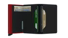 Slimwallet Matte - Black & Red