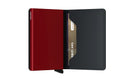 Slimwallet Matte - Black & Red