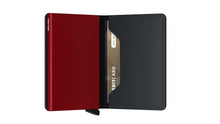 Slimwallet Matte - Black & Red