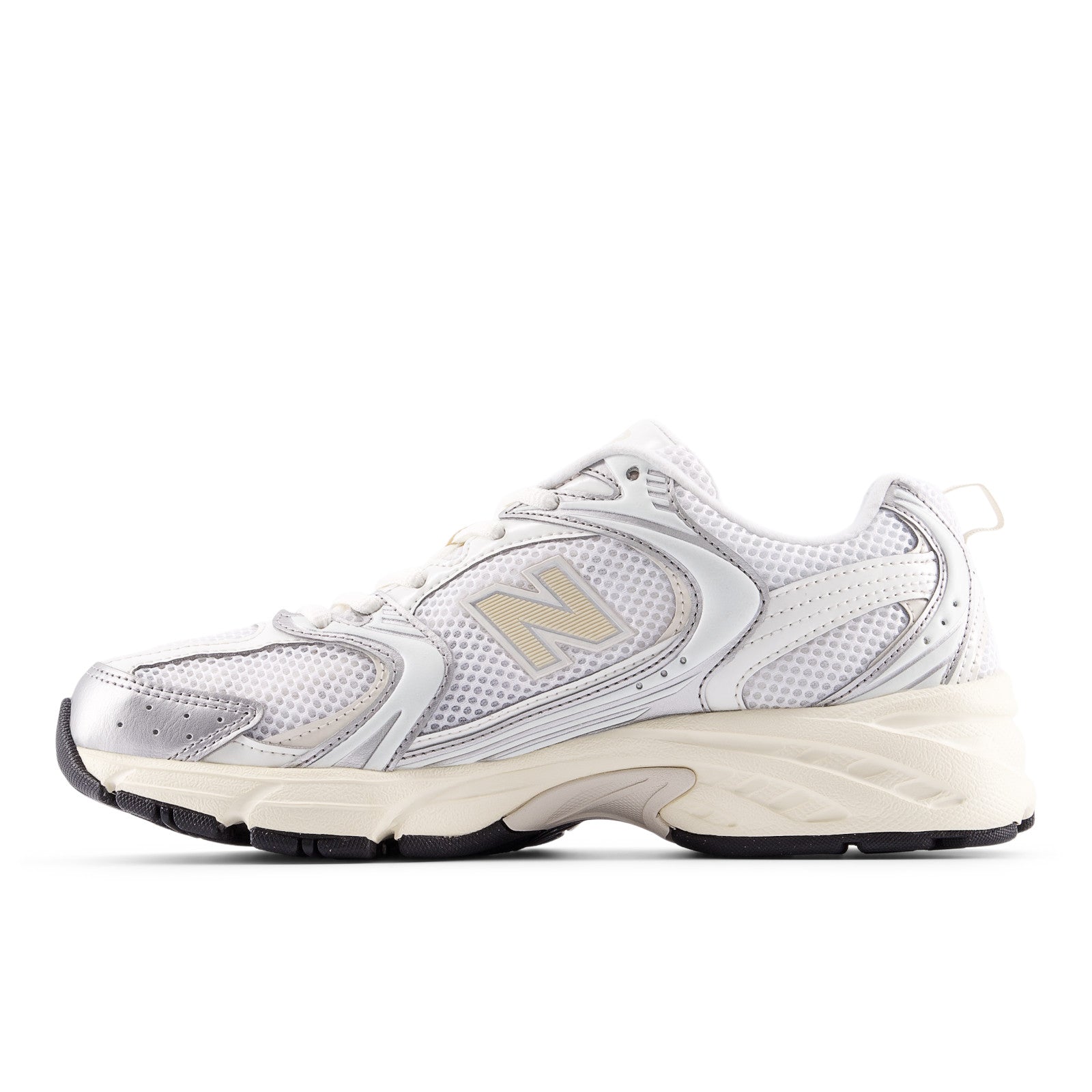 530 - Silver metallic with beige