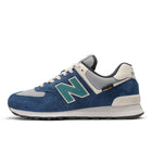 Navy & Green 574 Sneakers