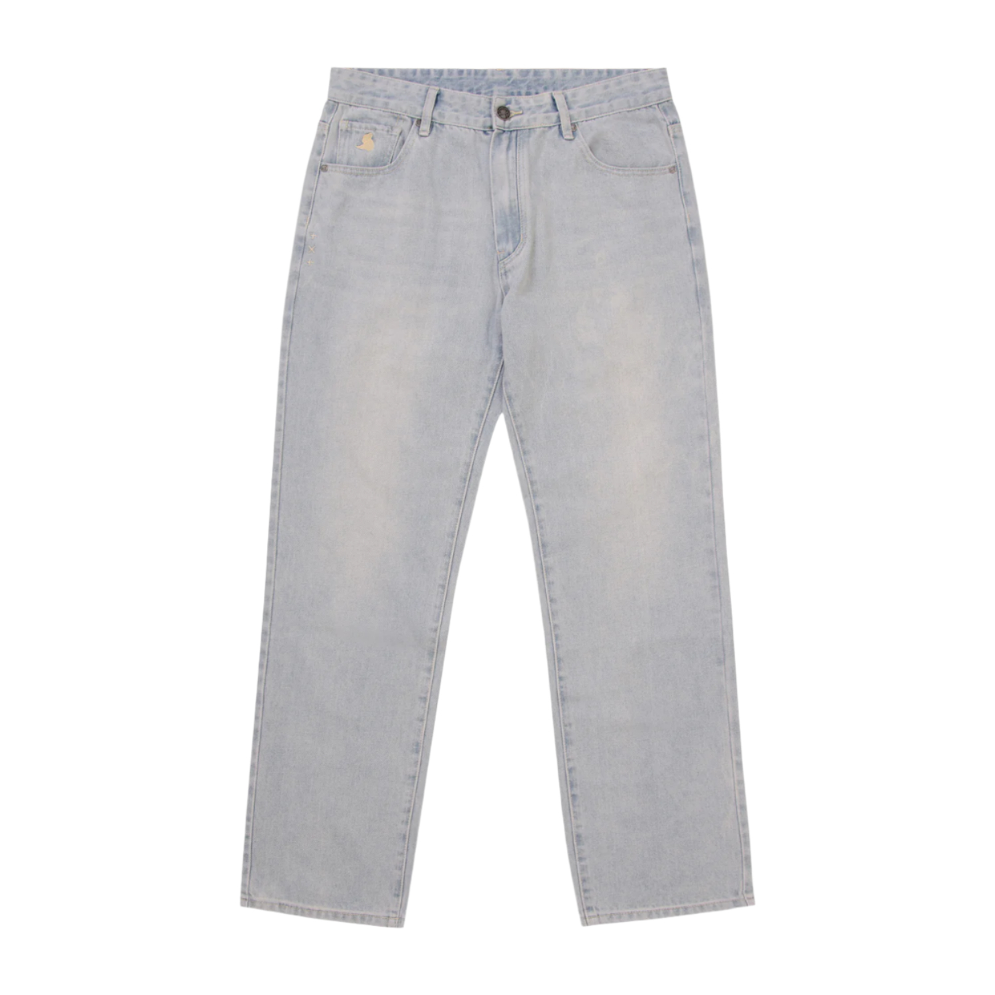 Bleached Loose Denim - Light Blue