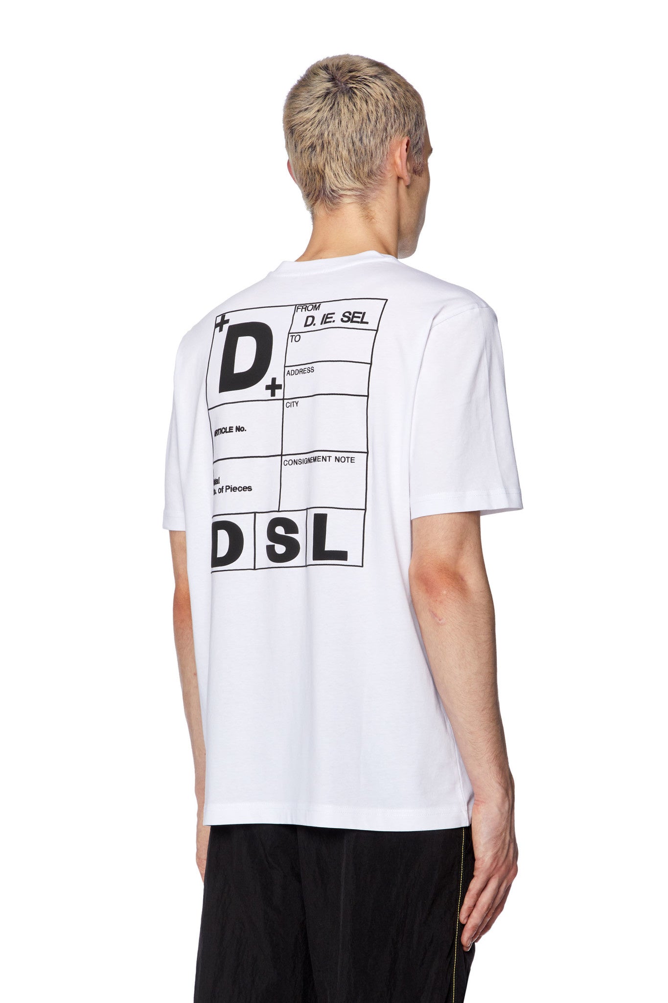 DIESEL  ロゴ 半袖 Tシャツ Just K5  ホワイト 関＊送込 ディーゼル DIESEL Tシャツ メンズ 半袖 カットソー クルー