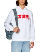 Diesel White S-Ginn-Hood-L5 Sweat-Shirt