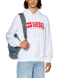 Diesel White S-Ginn-Hood-L5 Sweat-Shirt
