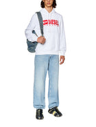 Diesel White S-Ginn-Hood-L5 Sweat-Shirt