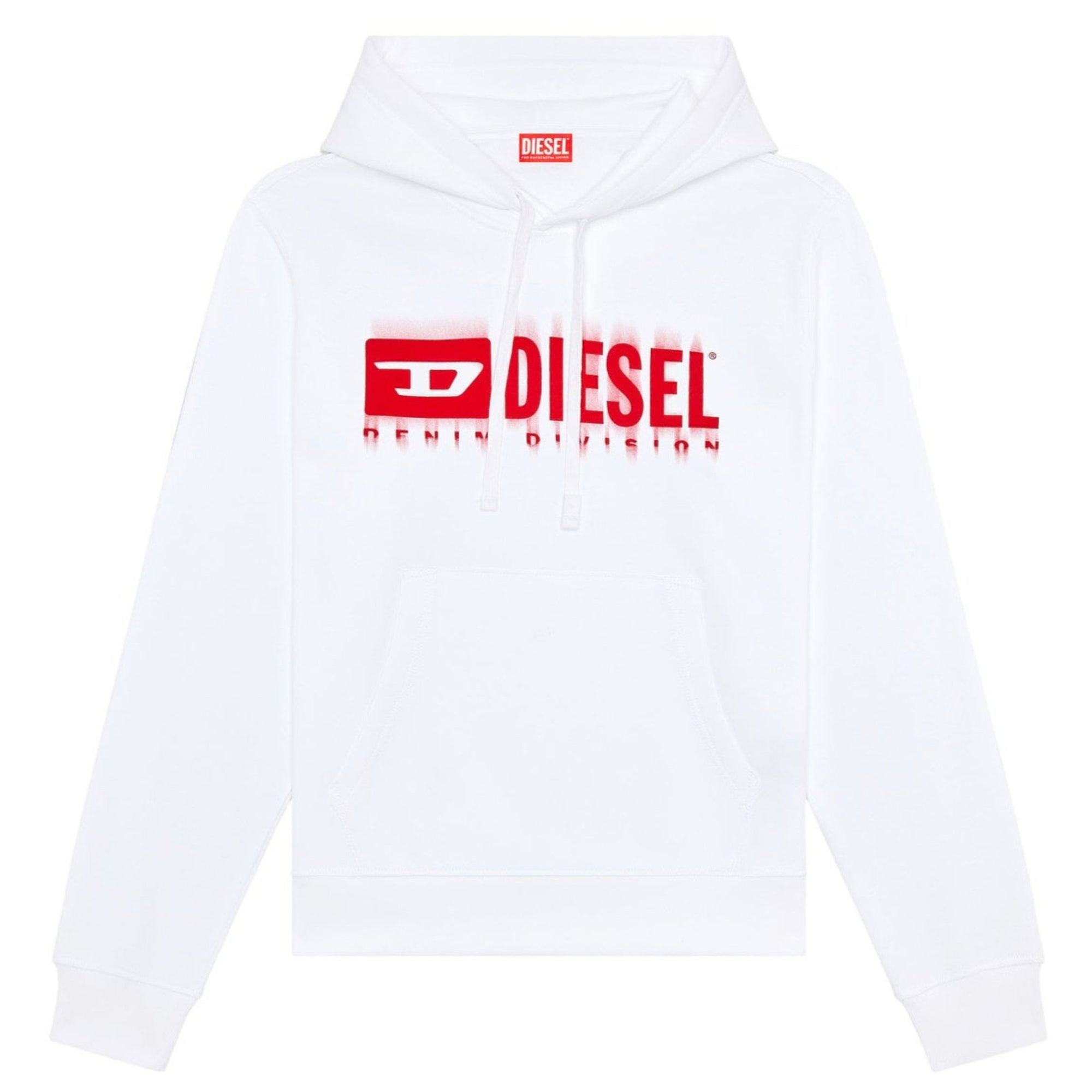 Diesel White S-Ginn-Hood-L5 Sweat-Shirt