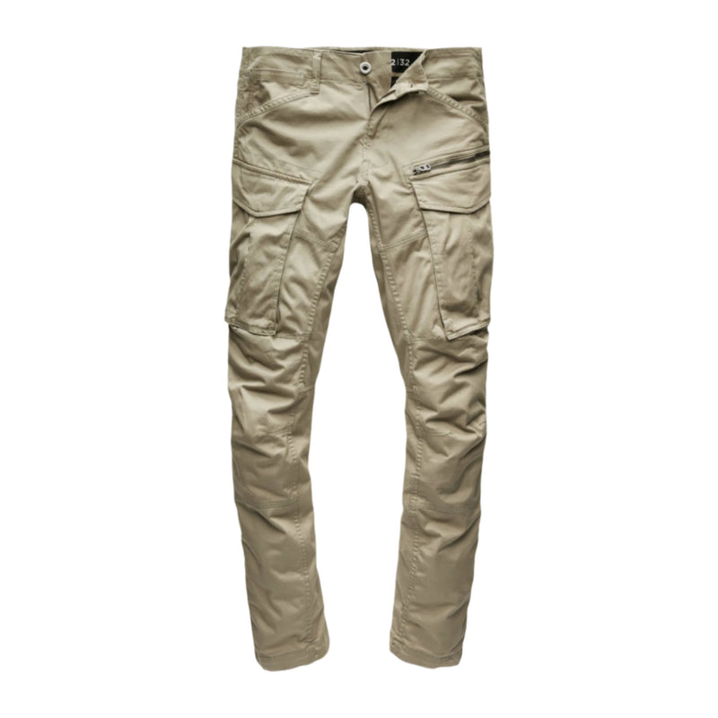 Rovic Zip 3D Regular Tapered Pants - Beige