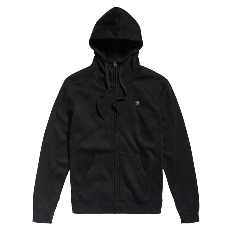 Premium Core Hooded Zip Sweater - Black