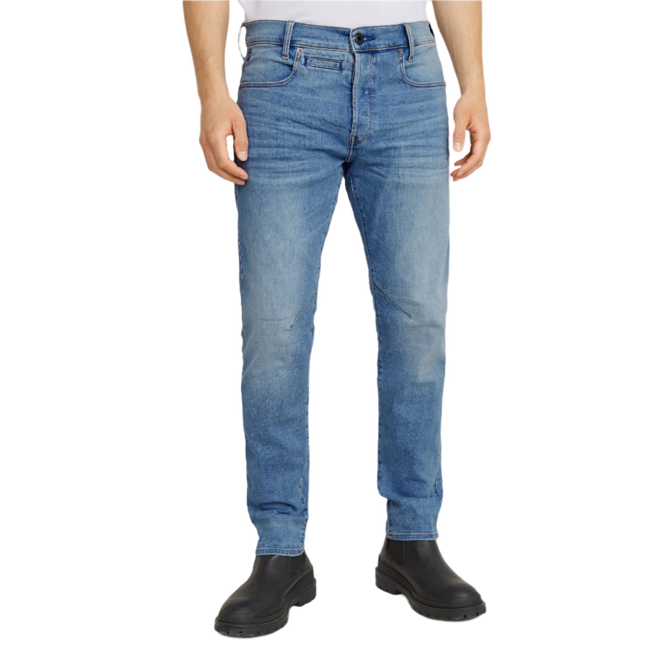 D-Staq 5-Pocket Slim Jeans - Light Blue