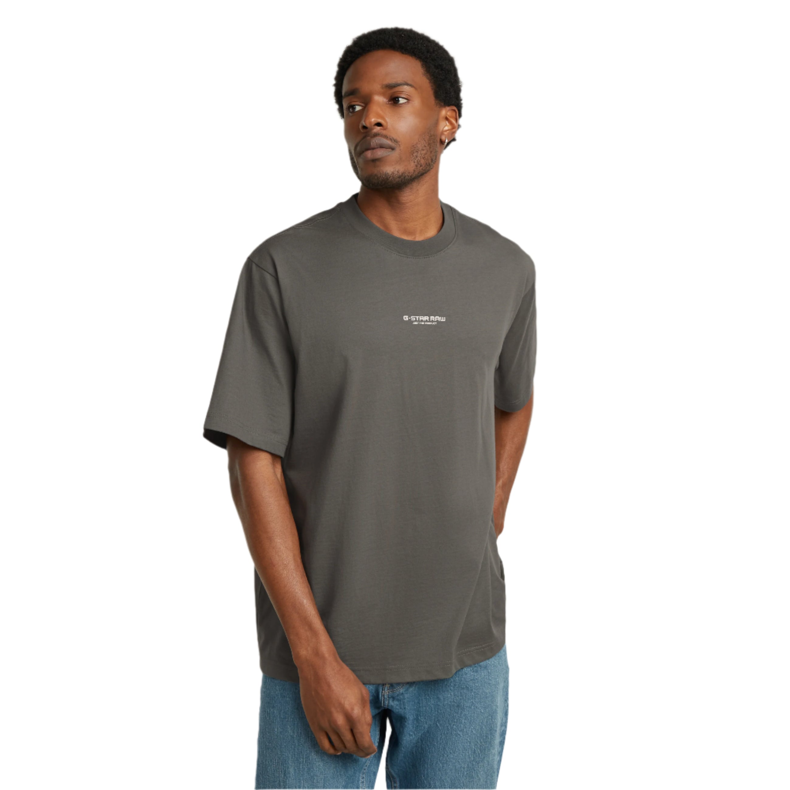 Grey Center Chest Boxy T-Shirt