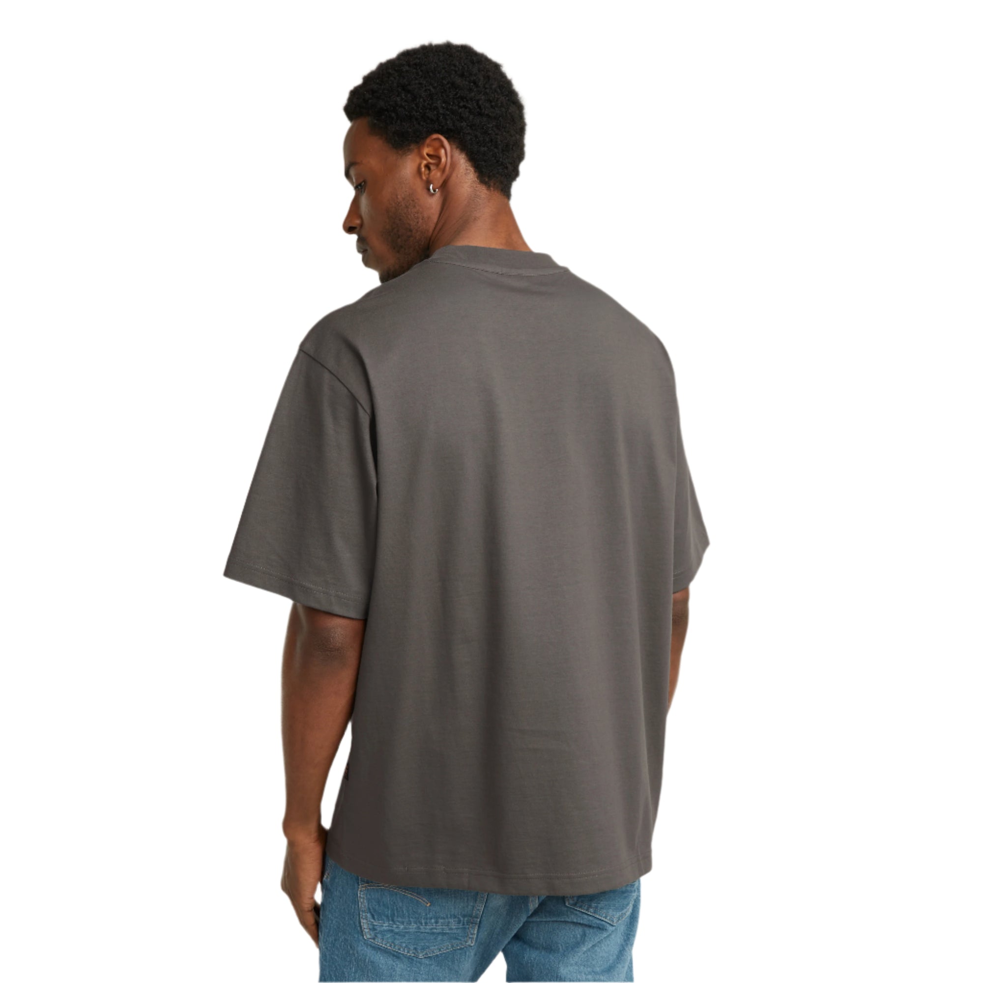 Grey Center Chest Boxy T-Shirt