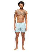 Blue Printed Swim Short