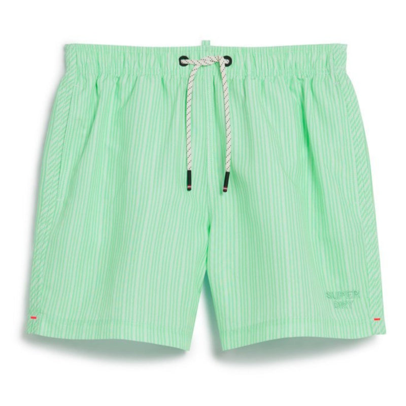 Mint Stripe Print Printed 15' Swim Short